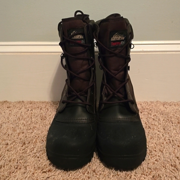 Itasca Thermo Men's Like New Dark Brown Insulated Winter Boots Size 14 - Picture 4 of 10